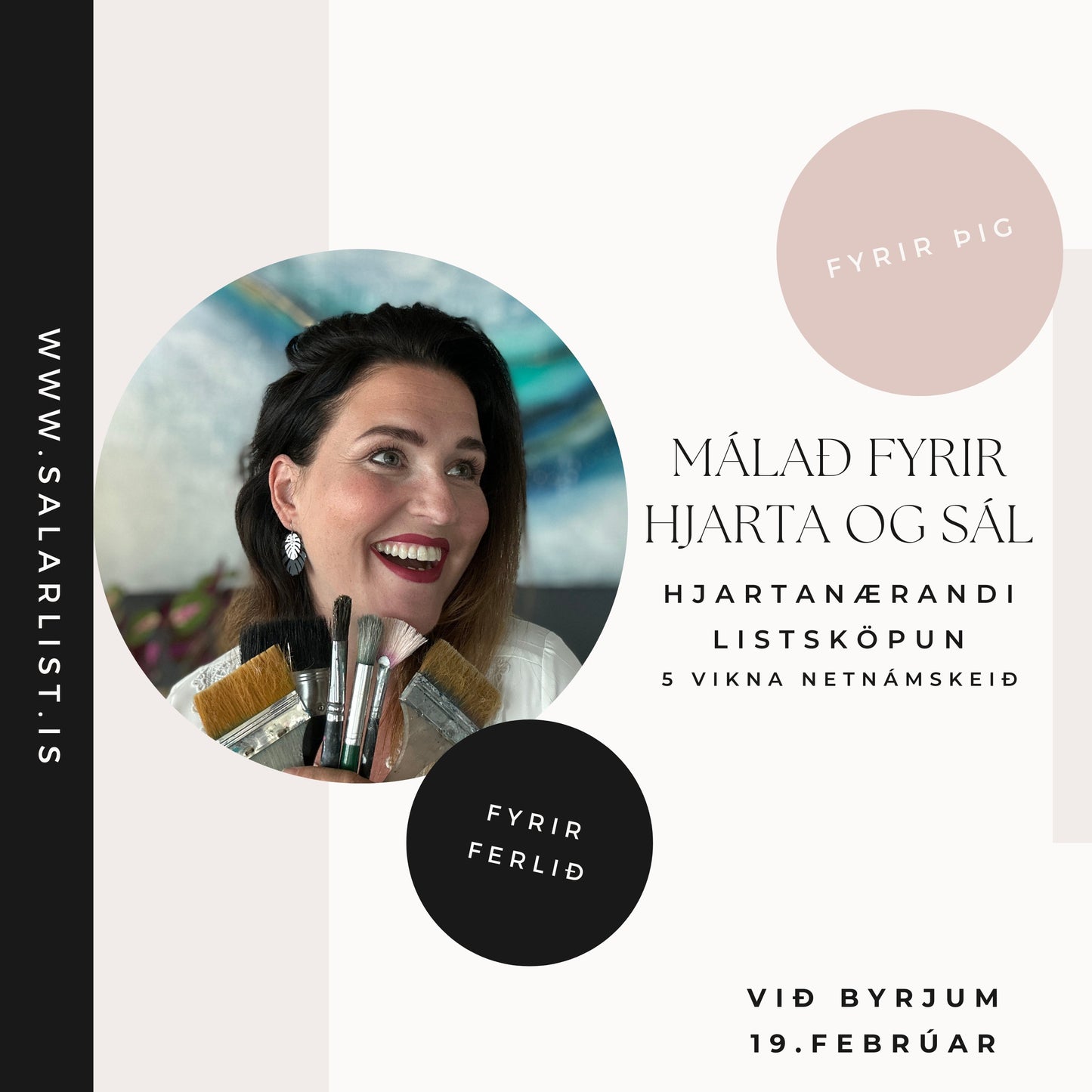 Málað fyrir hjarta og sál - Við byrjum 19. febrúar 2026